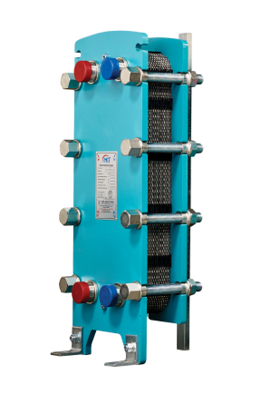 Plakalı eşanjör Q=1018kW Primer = 80/60 °C Sekonder = 75/55 °C ?P= 0,1 bar K?5000 W/m²K